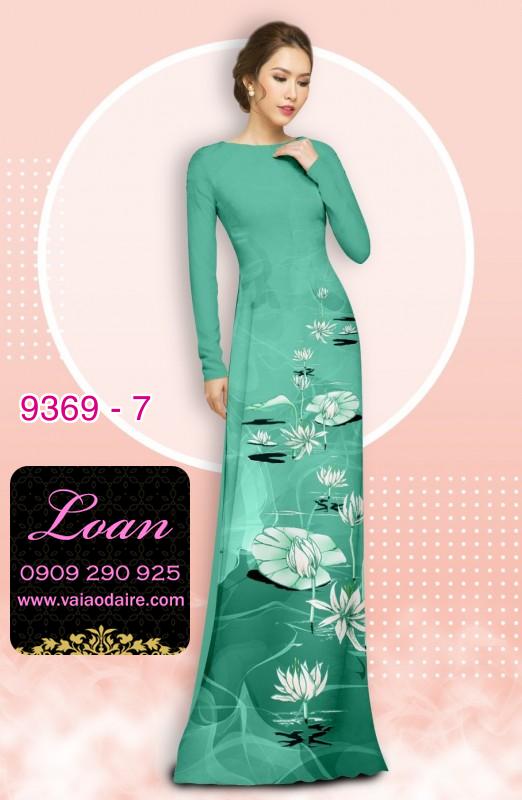 Vải áo dài hoa 3D