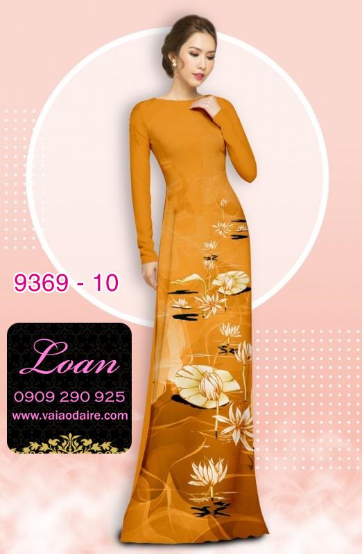 Vải áo dài hoa 3D