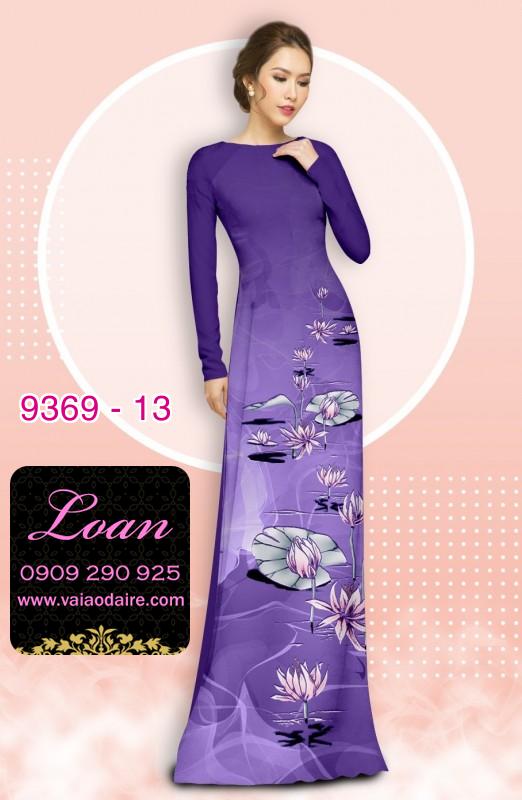 Vải áo dài hoa 3D