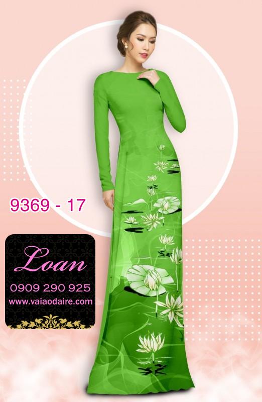 Vải áo dài hoa 3D