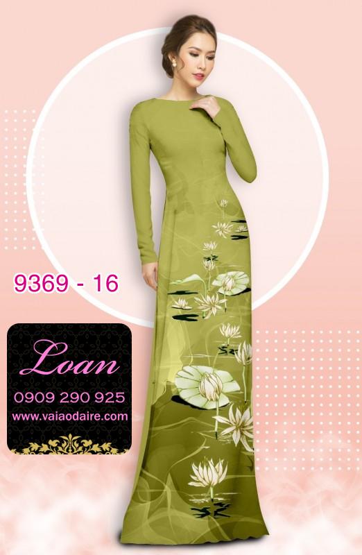 Vải áo dài hoa 3D