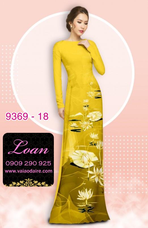 Vải áo dài hoa 3D