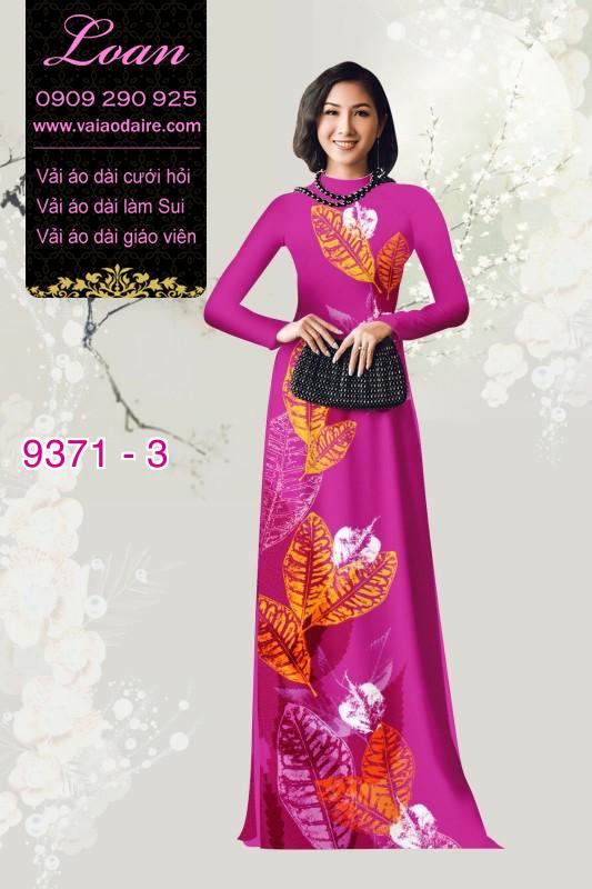Vải áo dài hình lá cây