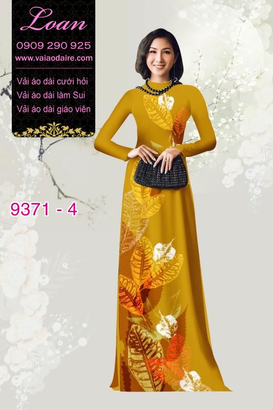 Vải áo dài hình lá cây