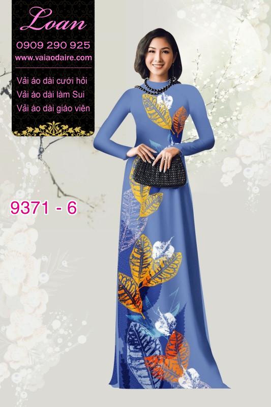 Vải áo dài hình lá cây