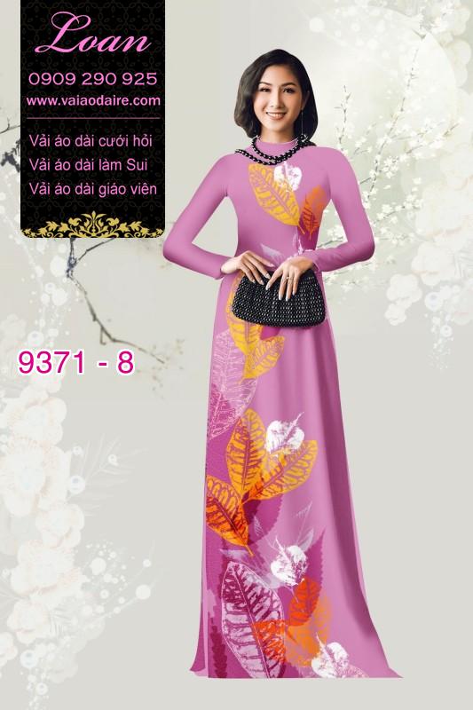 Vải áo dài hình lá cây