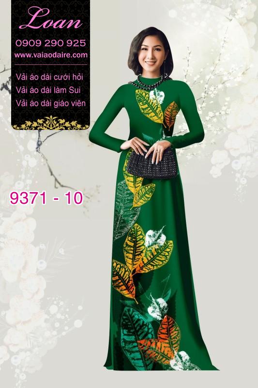 Vải áo dài hình lá cây