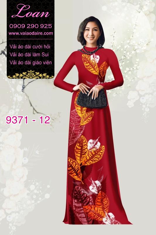 Vải áo dài hình lá cây