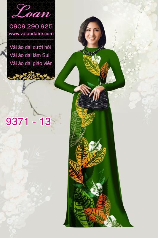 Vải áo dài hình lá cây