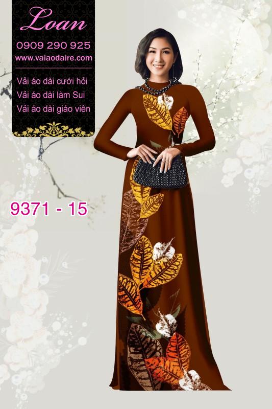 Vải áo dài hình lá cây