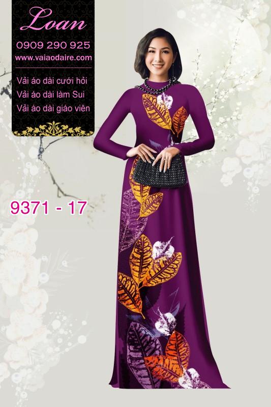 Vải áo dài hình lá cây