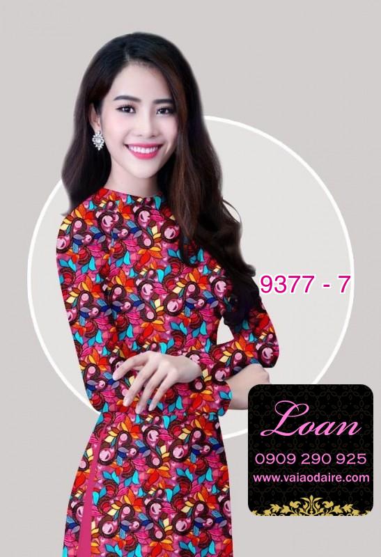 Vải áo dài hoa nhí
