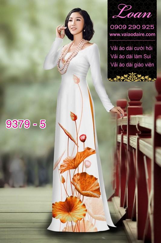 Vải áo dài hoa Sen