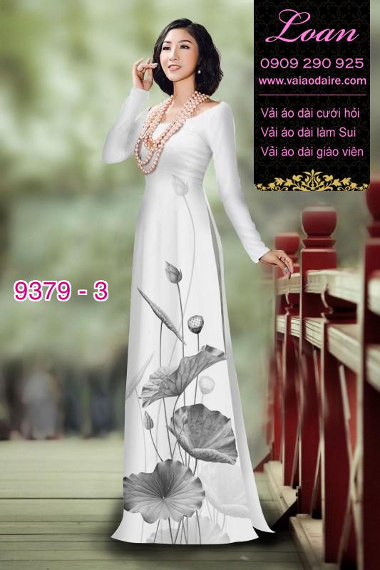 Vải áo dài hoa Sen