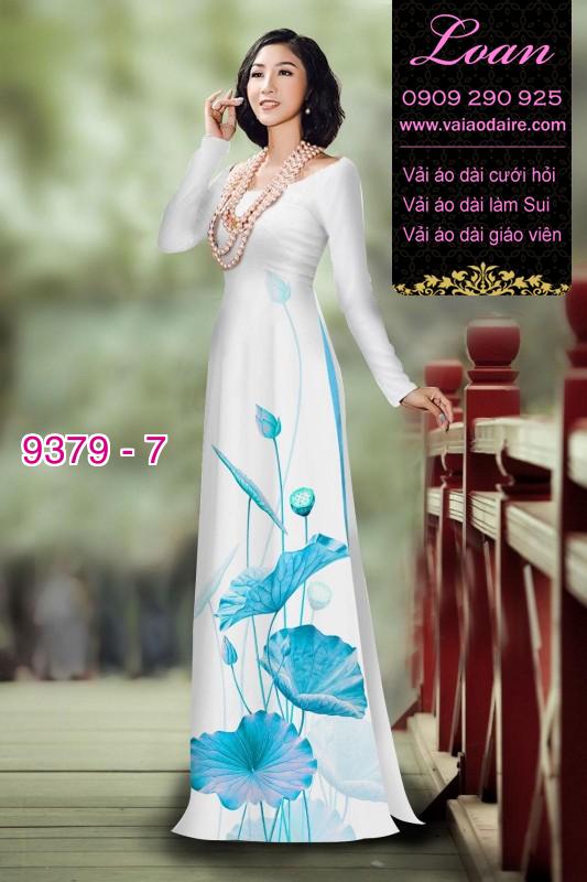 Vải áo dài hoa Sen