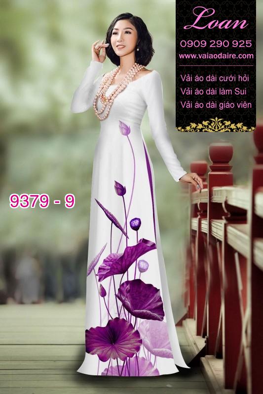 Vải áo dài hoa Sen