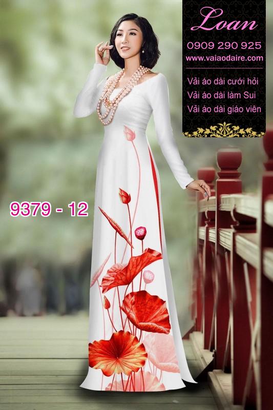 Vải áo dài hoa Sen