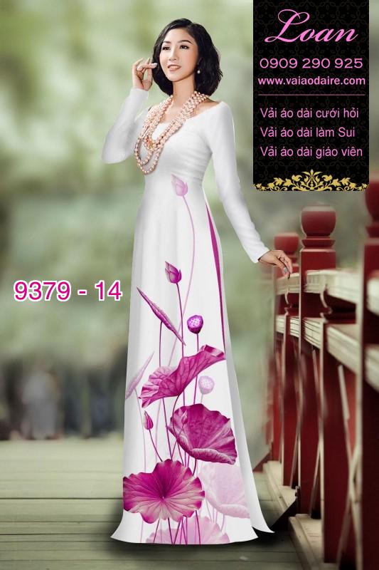 Vải áo dài hoa Sen