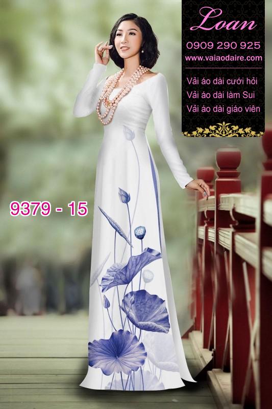 Vải áo dài hoa Sen