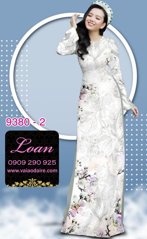Vải áo dài hoa nhí