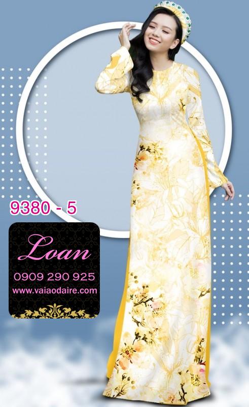 Vải áo dài hoa nhí
