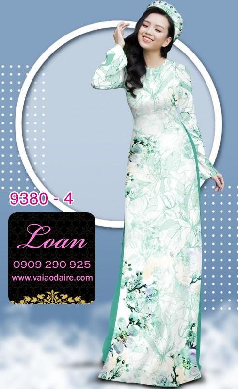 Vải áo dài hoa nhí