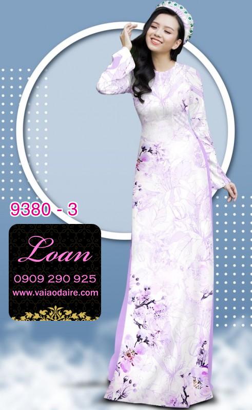Vải áo dài hoa nhí