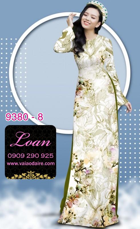 Vải áo dài hoa nhí