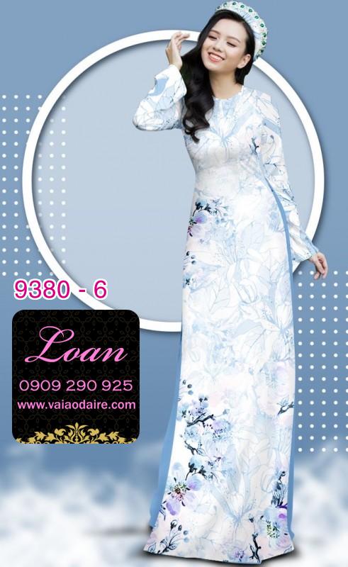 Vải áo dài hoa nhí