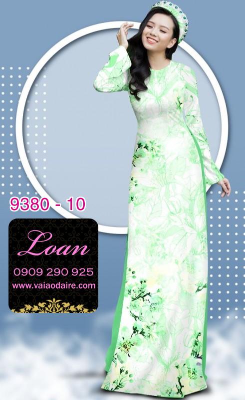 Vải áo dài hoa nhí