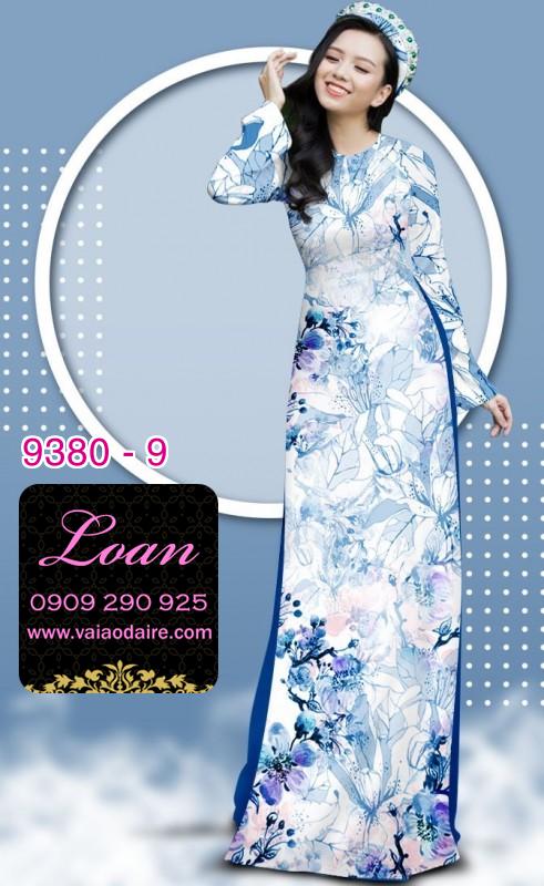 Vải áo dài hoa nhí