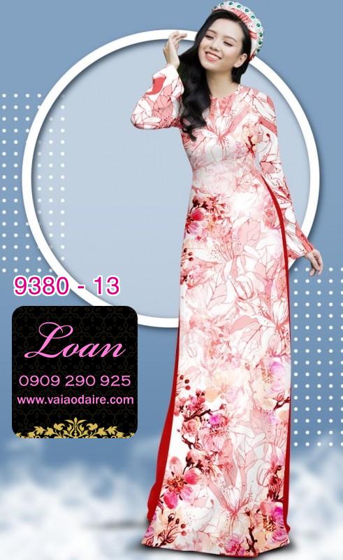 Vải áo dài hoa nhí