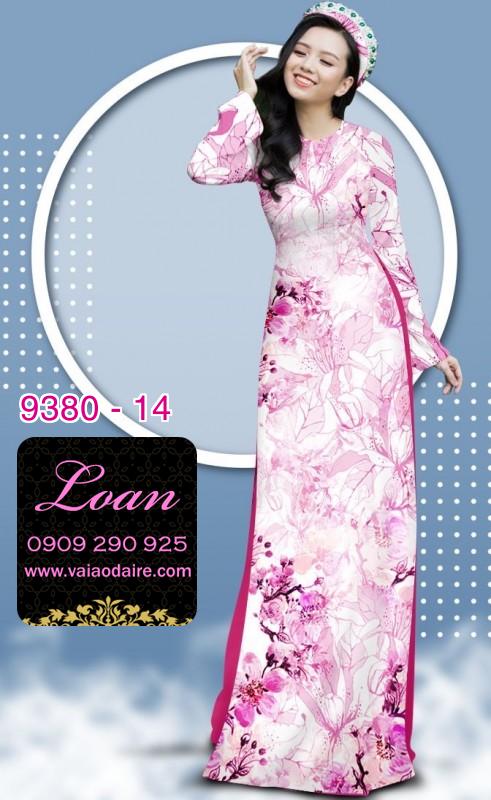 Vải áo dài hoa nhí