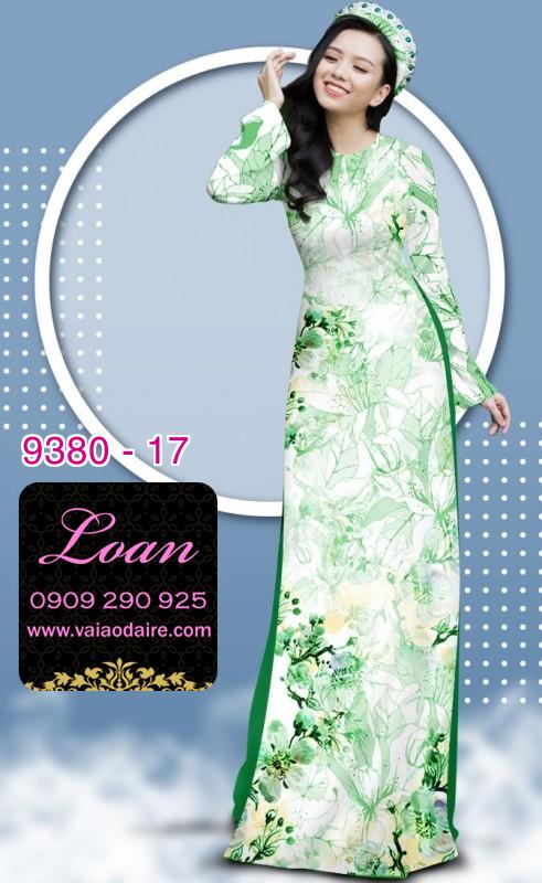 Vải áo dài hoa nhí