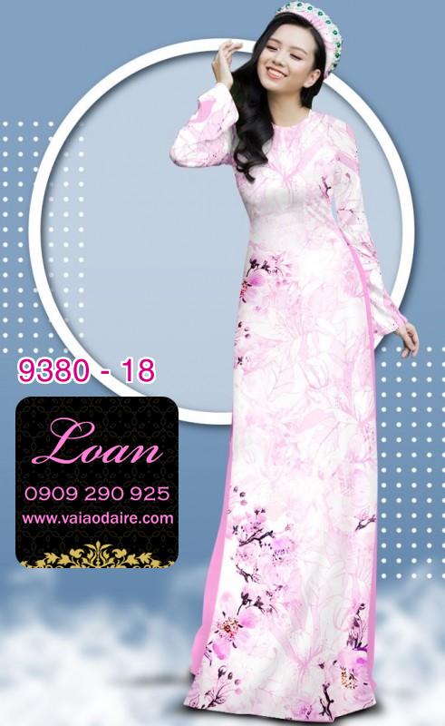 Vải áo dài hoa nhí