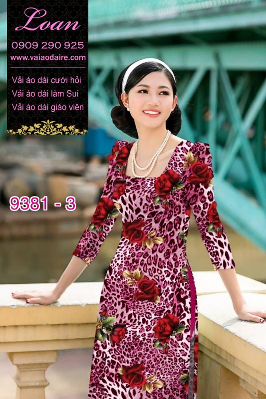 Vải áo dài da beo