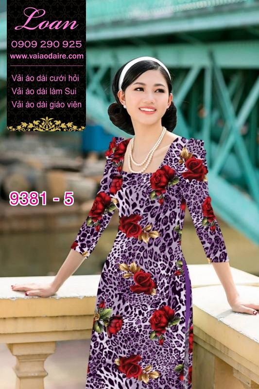 Vải áo dài da beo