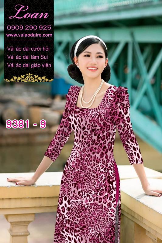 Vải áo dài da beo