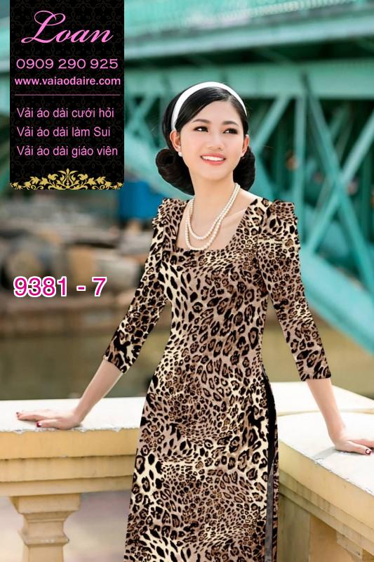 Vải áo dài da beo