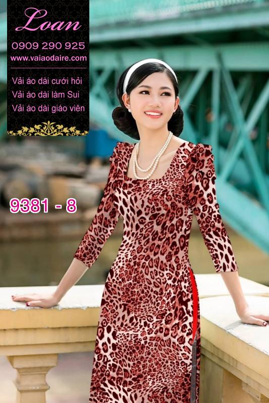 Vải áo dài da beo