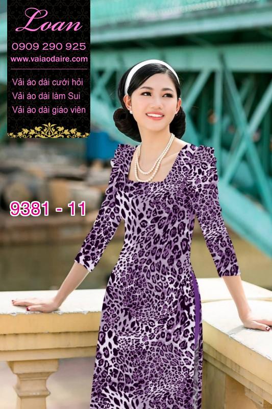 Vải áo dài da beo