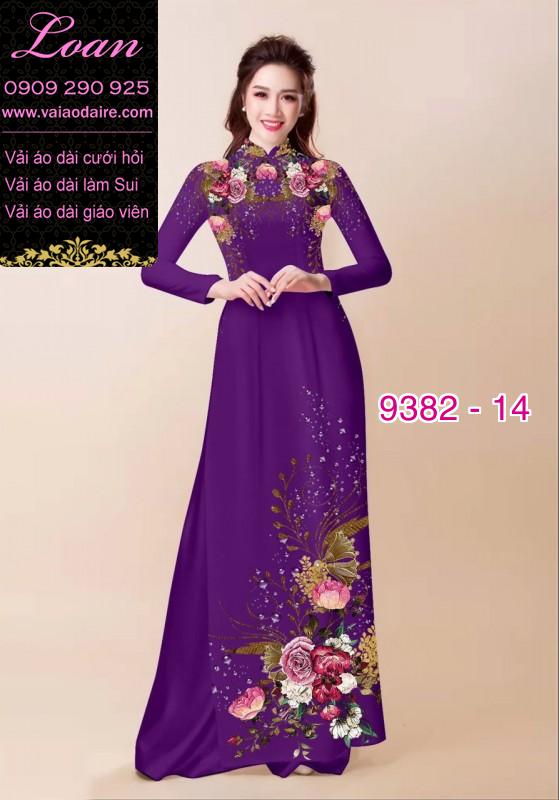 Vải áo dài da beo Vải áo dài da beo