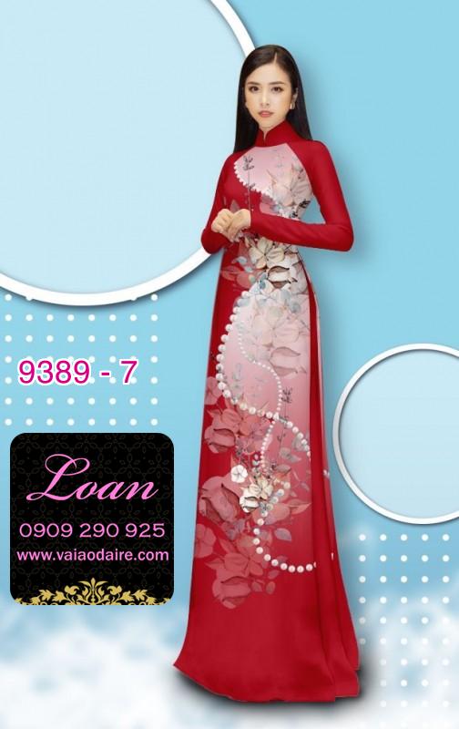 Vải áo dài hoa dây