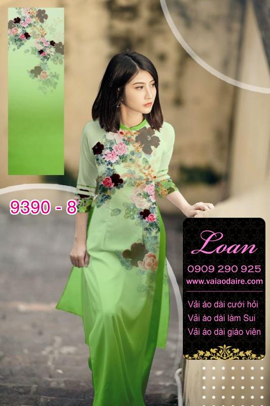 Vải áo dài hoa 3D Vải áo dài hoa 3D