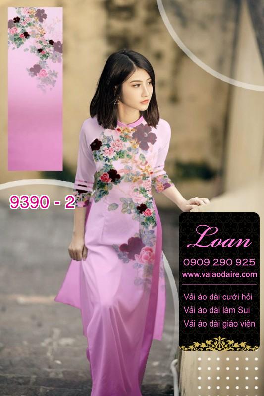 Vải áo dài hoa 3D Vải áo dài hoa 3D