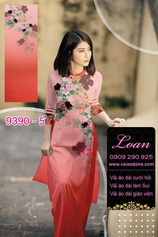 Vải áo dài hoa 3D Vải áo dài hoa 3D