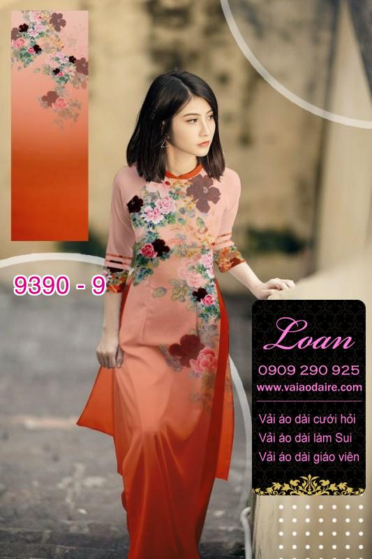 Vải áo dài hoa 3D Vải áo dài hoa 3D
