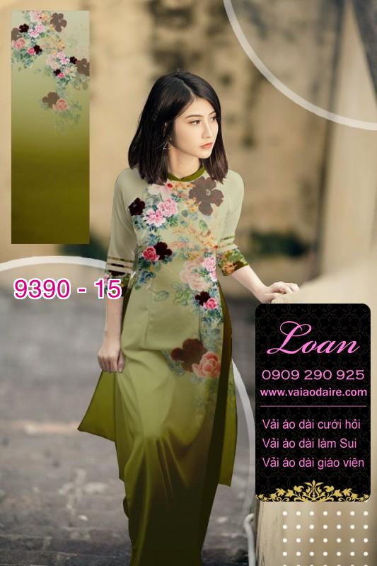 Vải áo dài hoa 3D Vải áo dài hoa 3D