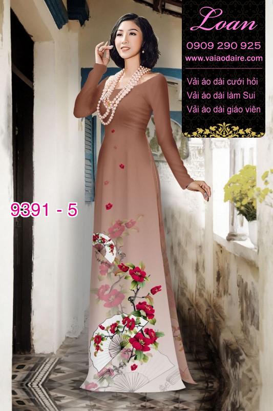 Vải áo dài hoa dây