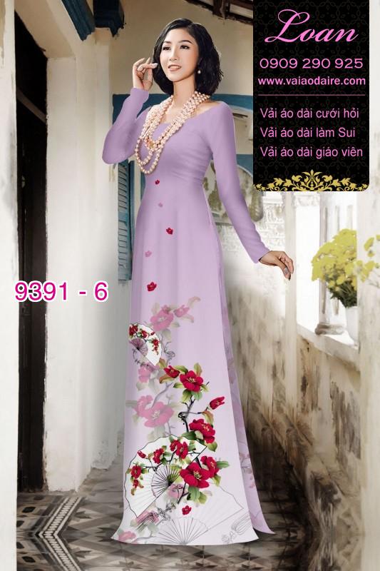 Vải áo dài hoa dây